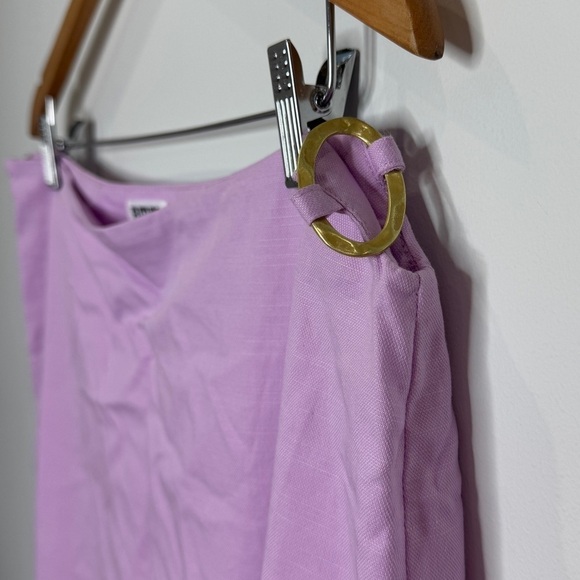Future Collective Jenee Naylor Lilac Maxi Skirt with Slit (Sz 14) - Picture 7 of 10